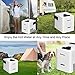 COSTWAY Gas Water Heater, Portable Outdoor Shower Propane Gas Instant Battery Powered Hot Water Heater with Carrying Bag for Outdoor, Camping, Backpacking, Surfing, Climbing, Traveling