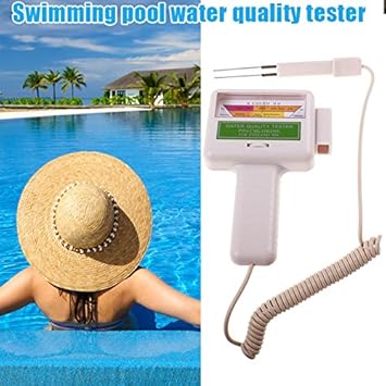 Domeilleur Detector de Calidad de Agua PH Tester medidor de Nivel de Cloro para Piscina,
