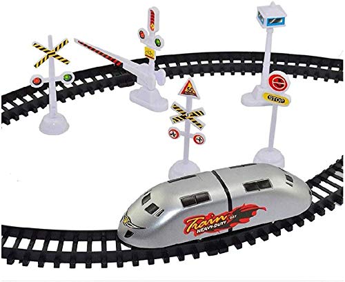 Joyway Toy High-Speed Battery Operated Bullet Train Toy Set Game with Tracks and Signals for Kids