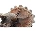 ZONXIE Soft Rubber Realistic Dinosaur Hand Puppets Role Play Toy for Kids and Toddlers (Triceratops)