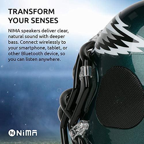 Nima Athletics NFL Officially Licensed Football Helmet Portable Bluetooth Speaker Tennessee Titans (Medium)