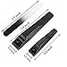 Behomy Stainless Steel Nail Clipper Cutter Set, Fingernail Clippers and Toenail Clippers with Nail File (Black)