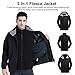 CAMEL CROWN Men's Winter Jacket 3-in-1 Winter Coats Ski Jacket Waterproof with Warm Fleece Inner and Windproof Hooded