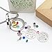 Gifts for Nieces Aunt, Women Girl's Floating Living Memory Locket Necklace Pendant with Charm Birthstone