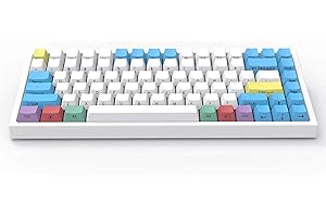 YUNZII KC84 84 Keys Hot Swappable Wired Mechanical Keyboard- Programmable, RGB,PBT Keycap,NKRO,Type-C Cable for Win/Mac/Gamin