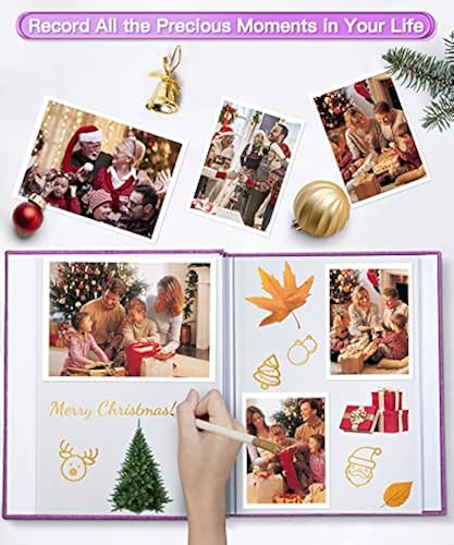 Popotop Photo Album Self Adhesive Scrapbook Album for 4x6 5x7 8x10