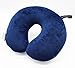 U Shaped Neck Pillow Smartrip Support Airplane Car Travel Environmental Micro Particles Soft Comfortable Easy To Clean Navy Blue