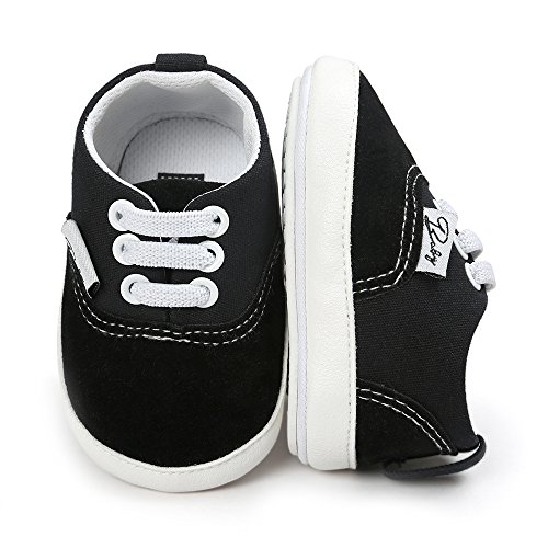 image for SOFMUO Baby Canvas Shoes - Infant Girls Boys Sneakers Anti-Slip Toddle
