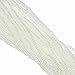 Czech 6/0 Crystal Clear AB Seed Bead on Loose Strung 6 String Hank Approx 900 Beads