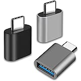 USB C to USB Adapter, Type C Thunderbolt 4 OTG Converter, USB C Male to USB 3.0 Female Adapter (3-Pack) for Apple MacBook Pro
