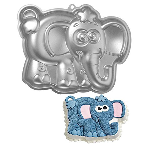 ZJWEI 10 Inch Plane Aluminum Alloy 3D Cake Mold Baking Mould Tin Cake Pan -Elephant