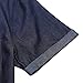 KUULEE Men's Button Down Jean Shirts Denim Work Shirt Slim Fit Dress Shirts Spring Shirt for Men