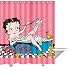 andersonfgytyh Custom Pink Betty Boop Bathe Pattern Bath Polyester Fabric Shower Curtain 66 by 72-Inch