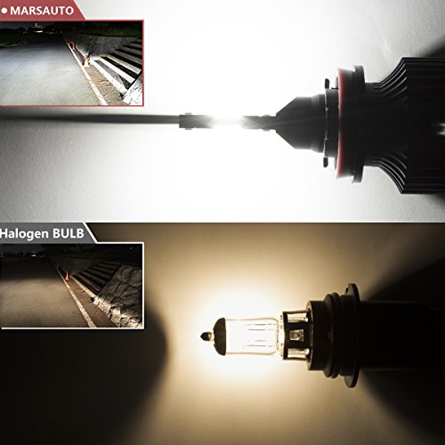image for H11/H8/H16 LED Fog Light Bulbs， Marsauto G2 Series Bright LED Foglig