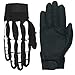 Hot Leathers GVM2007 BLACK; XL Skeleton Mechanic Gloves (Black, X-Large)