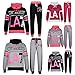 Kids Girls Tracksuit LOS ANGELES LA7 Print Hoodie & Bottom Jog Suit 7-13 Years