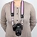 GTMax Purple Anti-Slip Soft Neoprene Camera Shoulder/Neck Strap Belt for Canon Nikon FujiFilm Sony Pentax Panansonic and more Digital Cameras with Cleaning Cloth