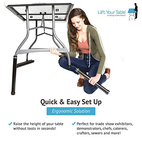 Lift Your Table Leg Extensions for Use with Wishbone/Bent Leg Folding
