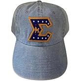 SGRho Sigma Symbol Baseball Cap, Embroidered, Adjustable Cloth Strap