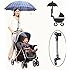 Support Parapluie Vélo Réglable 360° - Pour Vélo, Poussette, Fauteuil Roulant - Télescopique Et Universel - Noir
