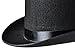 NJ Novelty - Top Hat Black Felt Costume Accessory Party Dress Up Hats Tall