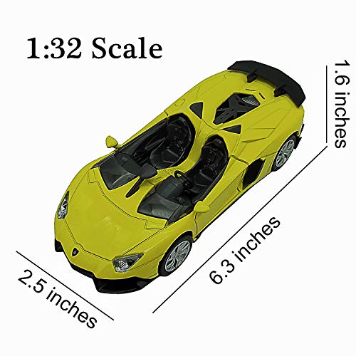 LMOY 132 Scale Diecast Super Sports Car Lambo Aventador J Pull Back