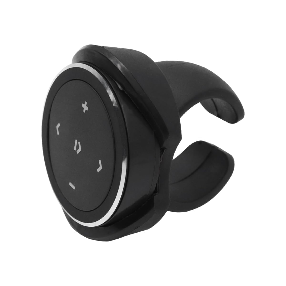 POFET Steering Wheel Remote Control Bluetooth Remote Control Bluetooth 4.0 Shutter Remote Music Play Control Support for Voice Assistants Compatible with iOS & Android