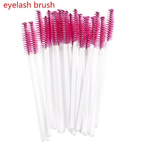image for Hot ! Ninasill 50pcs Disposble Eyelash Brush Mascara Wands Makeup Cosm