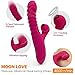 G-Spot Clitoris Vibrators Stimulation Clitoral Vibrators Treediride Nipple Anal Vagina Massager with Heating Sucking Function and 7 Vibrations Realistic Ribbit Vibrator Dildo Sex Toy for Women