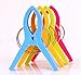 O-Best 8 Pack Bright Color Beach Towel Clips for Beach Chair Pool Chairs Cruise- Plastic Towel Clamp Clip Holder -Jumbo Size- Keep Your Towel from Blowing Away, Clothes Lines (8Pack)
