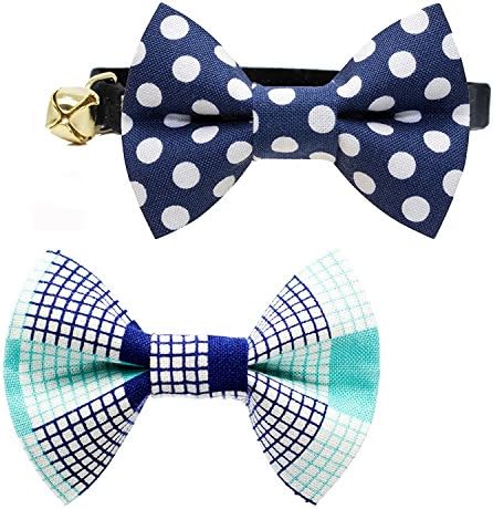 Business Cat Bow Tie - 2 Piece Set with Breakaway Collar