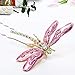 ElekFX Hair Clip Beauty Hair Pin Dragonfly Design Headband for Women and Girls - Pink【2 PACK】