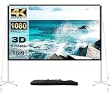 Projector Screen and Stand 100 Inch Portable