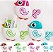 Drhob 1Pcs Cute Cartoon Bird Toothbrush Holder Wall Suction Cup Pocket Bathroom Organizer Storage Make up Brush Holder （Multicolor random）