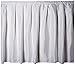 Carnation Home Fashions Lauren Dobby Fabric Sink Skirt, 56-Inch by 32-Inch, White