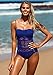 LookbookStore Women's Black Crochet Lace Trim Halter/Strappy Adjustable Swimsuit