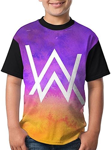 Stephanie Scarpelli Alan Walker Youth Boys/Girls Summer Short Sleeve Tops T-Shirt