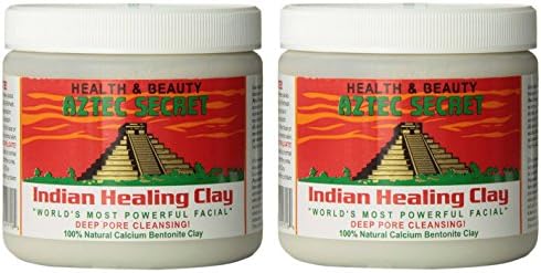 Aztec Secret paRqVe Indian Healing Clay Deep Pore Cleansing, 1 Pound (2 Pack)