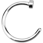 Forbidden Body Jewelry Nose Ring Hoop - Comfort Fit in Surgical Steel, Rose Gold, Yellow Gold (18G-22G, 8-10mm)