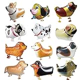 Walking Animal Balloons 12 Pieces Pet Dog Balloons Balloon Toys Air Walkers For Kids Gift Birthday Party Decor by Cool Bank