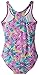 Kanu Surf Girls' Florence Beach Sport Racer Back One Piece Swimsuit, Ariel Purple, 8