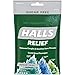 Halls Relief Sugar Free Assorted Mint Flavor Cough Drops, 1 Bag, 25 Count