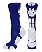 MadSportsStuff Wild Paws Crew Socks (Royal/White, Small)