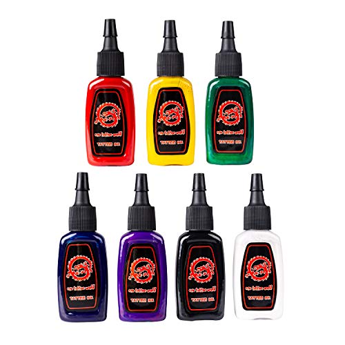 One Tattoo World Premium Tattoo Ink Set | 7 Colors | 15 ml Bottles - Thumbnail 7