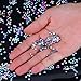 1440 Pack Crystal Flat Back Rhinestone Round Diamante Gems, Non-Self-adhesive (Multicolor AB, 4 MM)