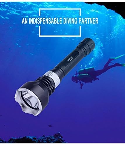 Goldengulf 1000LM CREE XM-L T6 LED Waterproof Diving Flashlight torch with gift box package by Goldengulf