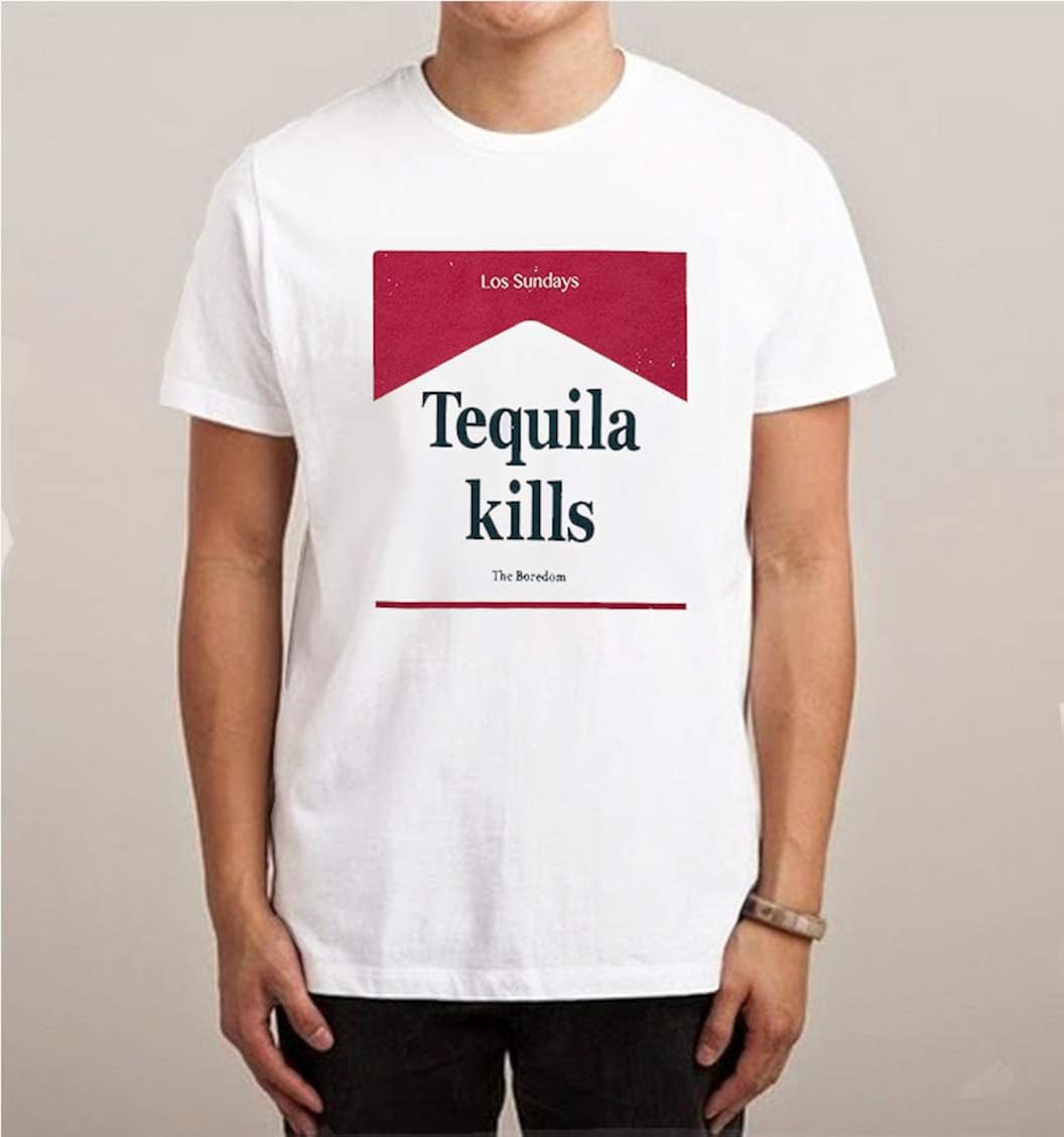 HTM Shop LosSundaysTequilaKillsTShirt White Amazon.ca Clothing