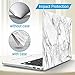 IBENZER MacBook Pro 13 Inch Case 2012-2015, Soft Touch Hard Case Shell Cover for Apple MacBook Pro 13 with Retina Display A1425 1502, White Marble, MMP13R-01WHMB+1