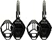 KeylessOption Keyless Entry Remote Key Fob Shell Case Replacement Blade Uncut Fix (Pack of 2)