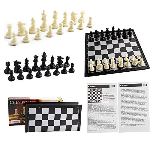 Magnetic Travel Chess Set（10inch X 10inch）, Folding Chess Set for ...